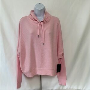 Danskin Women's Large Pink Pullover Dance Sweatshirt Lightweight Workout Top